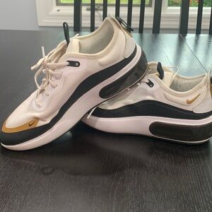 Gold & White Nike Airs